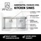 Anzzi Elysian Farmhouse 36" 60/40 Double Bowl Kitchen Sink in Brushed Satin K-AZ3620-3A - alternate 4